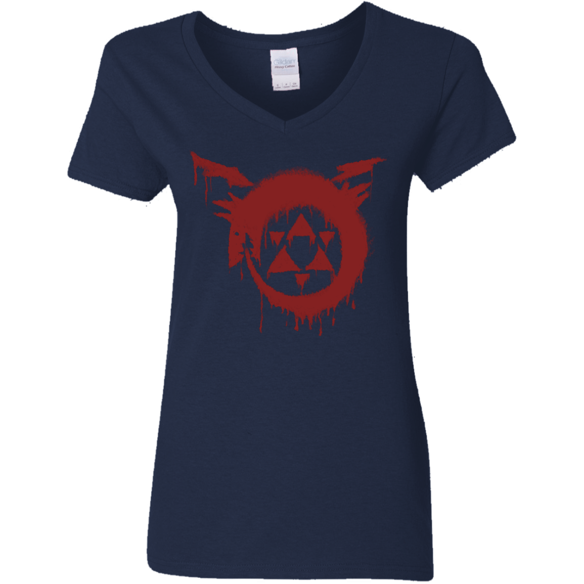 T-Shirts Navy / S Homunculus Women's V-Neck T-Shirt