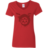 T-Shirts Red / S Homunculus Women's V-Neck T-Shirt