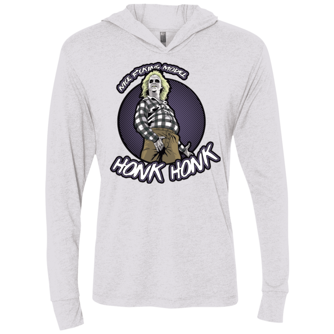 T-Shirts Heather White / X-Small Honk Honk Triblend Long Sleeve Hoodie Tee