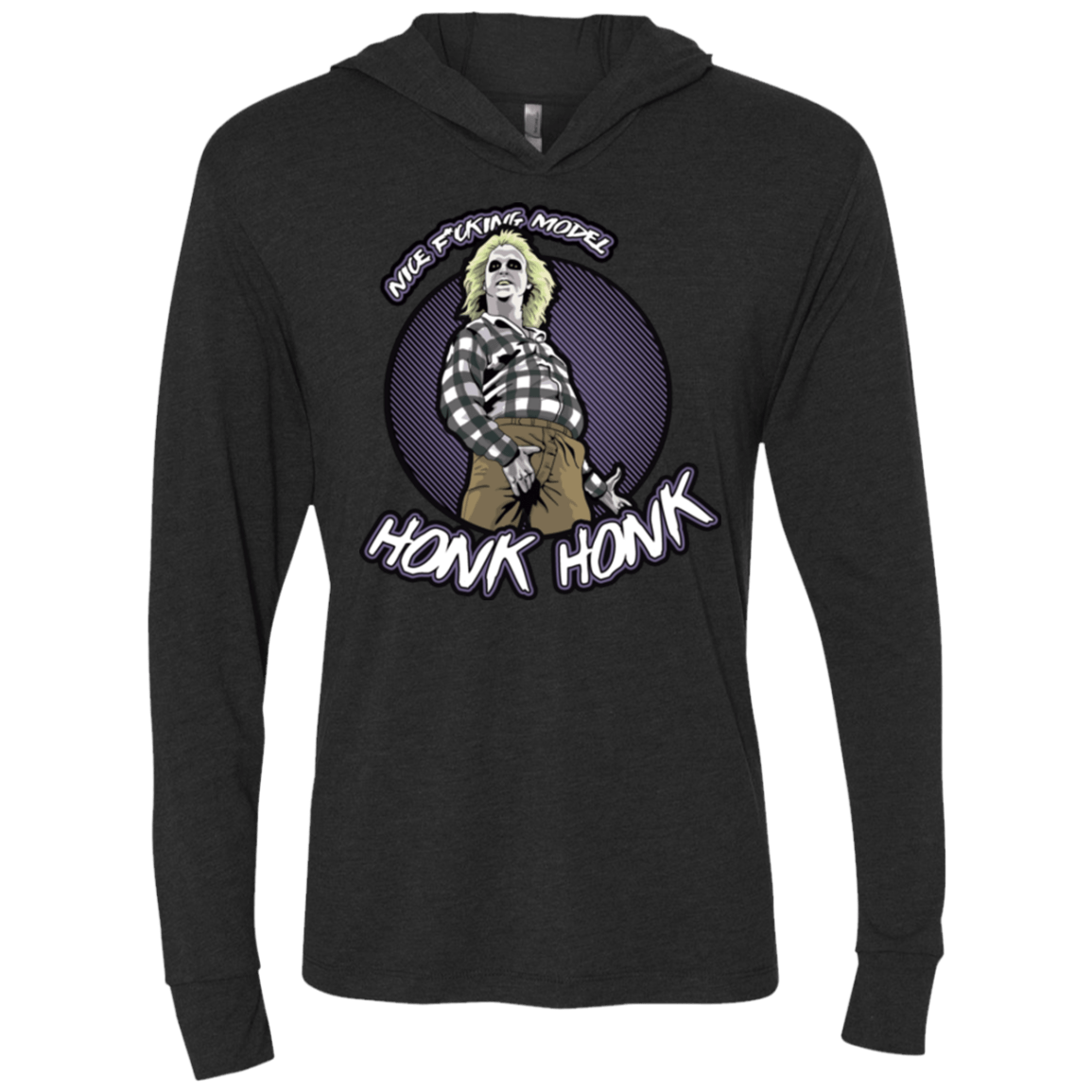 T-Shirts Vintage Black / X-Small Honk Honk Triblend Long Sleeve Hoodie Tee