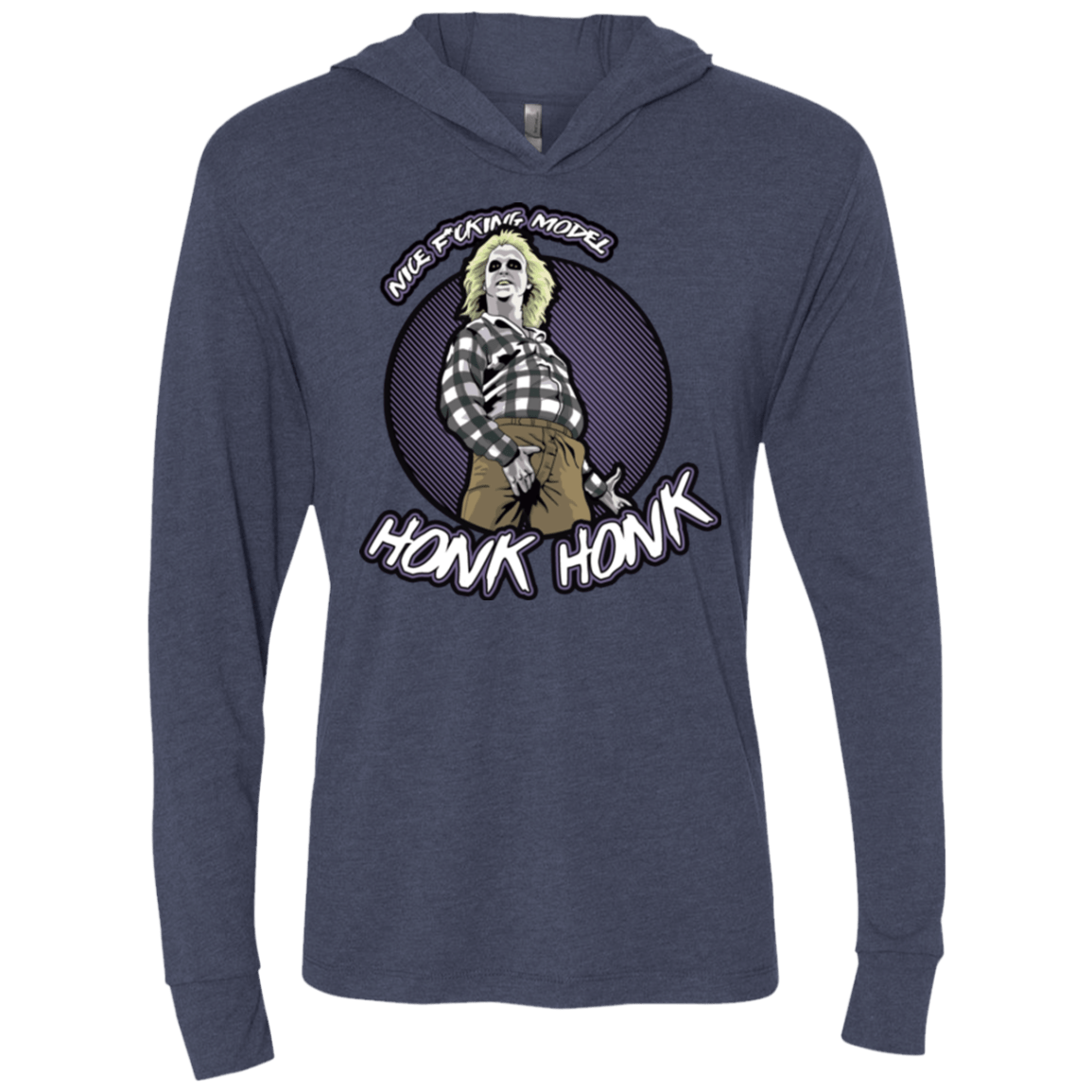 T-Shirts Vintage Navy / X-Small Honk Honk Triblend Long Sleeve Hoodie Tee