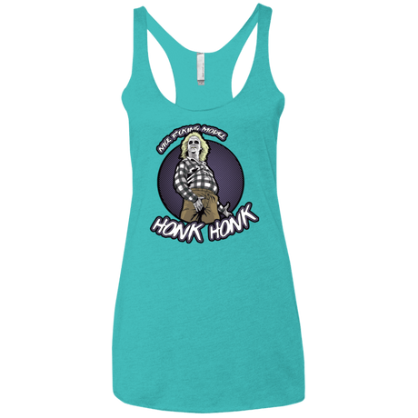 T-Shirts Tahiti Blue / X-Small Honk Honk Women's Triblend Racerback Tank