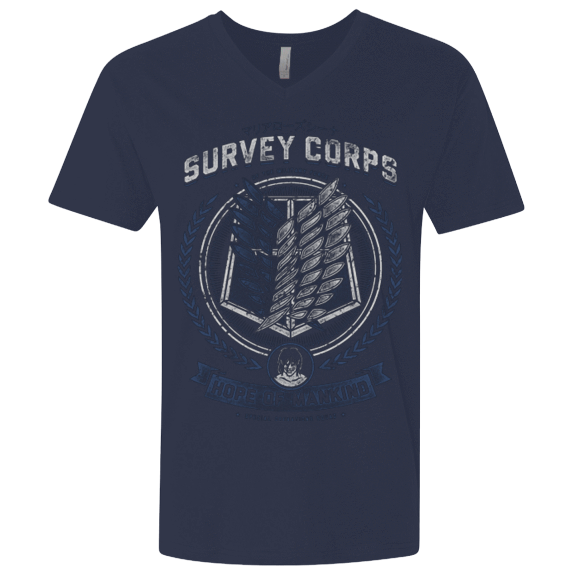 T-Shirts Midnight Navy / X-Small Hope of Mankind Men's Premium V-Neck