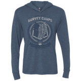 T-Shirts Indigo / X-Small Hope of Mankind Triblend Long Sleeve Hoodie Tee