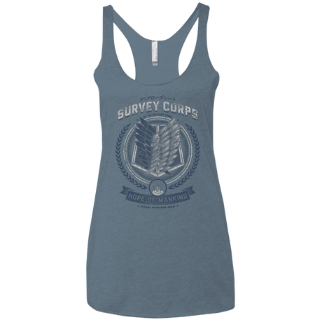 T-Shirts Indigo / X-Small Hope of Mankind Women's Triblend Racerback Tank