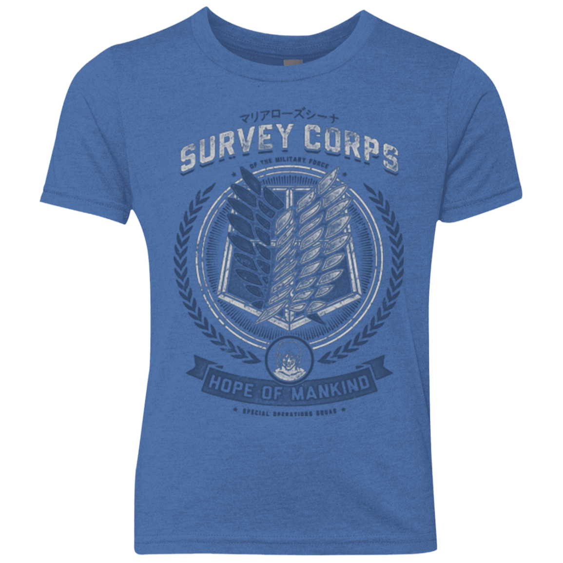 T-Shirts Vintage Royal / YXS Hope of Mankind Youth Triblend T-Shirt