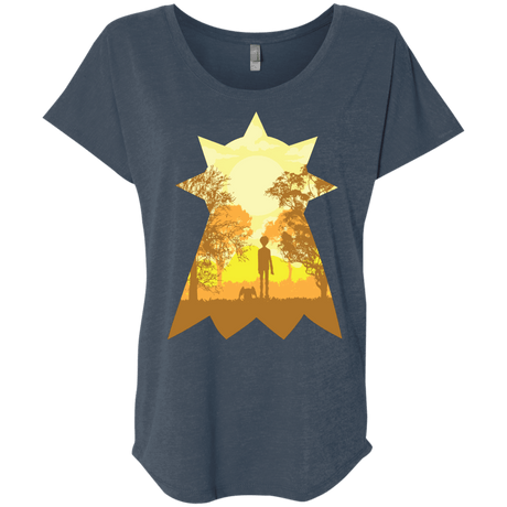 T-Shirts Indigo / X-Small Hope Triblend Dolman Sleeve