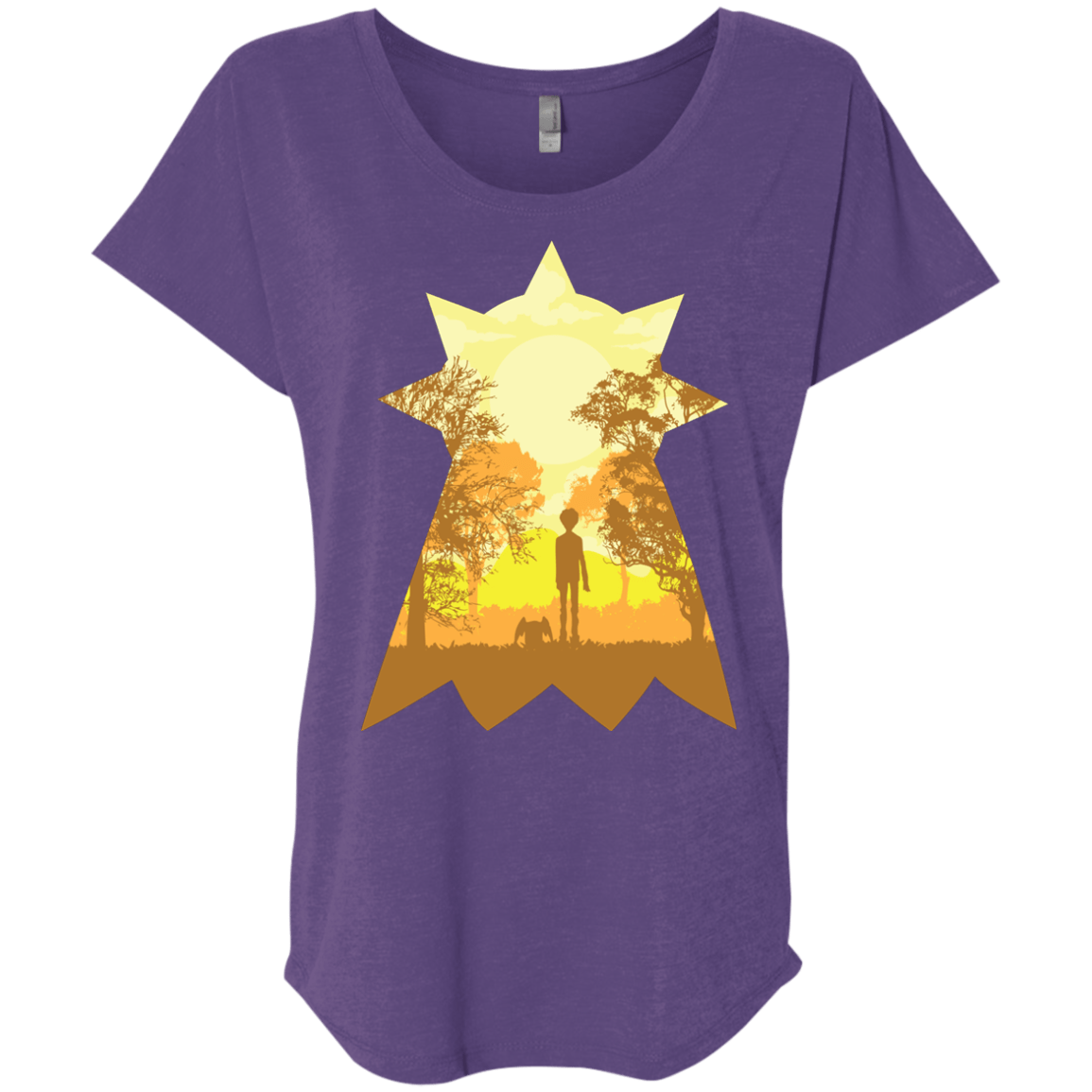 T-Shirts Purple Rush / X-Small Hope Triblend Dolman Sleeve
