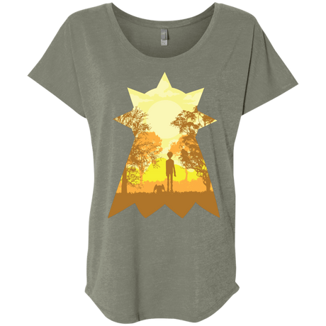 T-Shirts Venetian Grey / X-Small Hope Triblend Dolman Sleeve