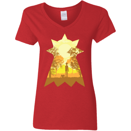 T-Shirts Red / S Hope Women's V-Neck T-Shirt