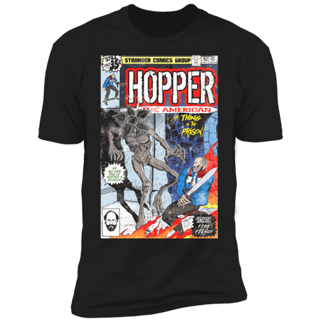 T-Shirts Black / S Hopper the American Men's Premium T-Shirt