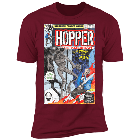 T-Shirts Cardinal / S Hopper the American Men's Premium T-Shirt