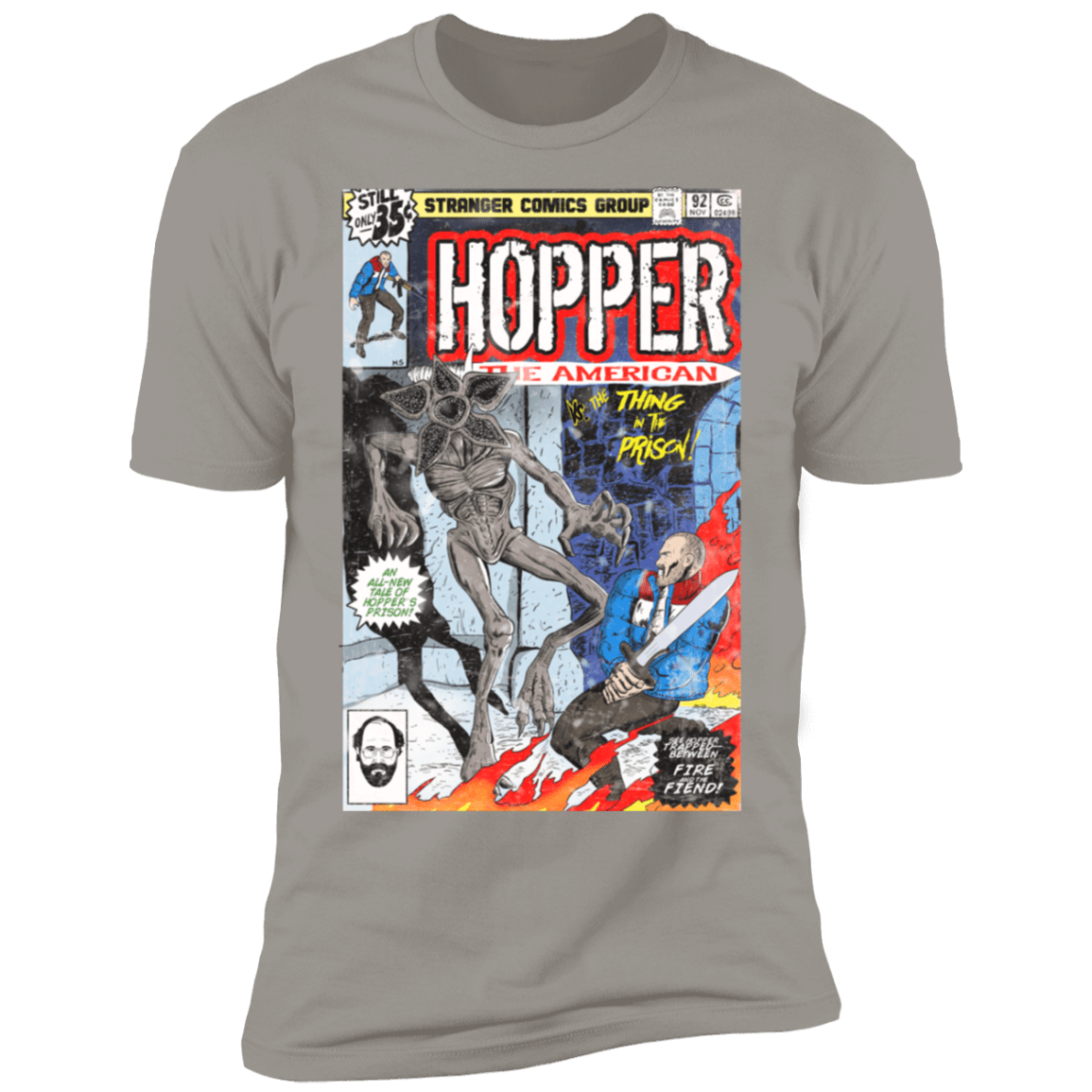T-Shirts Light Grey / S Hopper the American Men's Premium T-Shirt