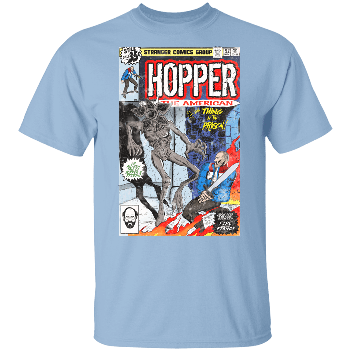 T-Shirts Light Blue / YXS Hopper the American Youth T-Shirt