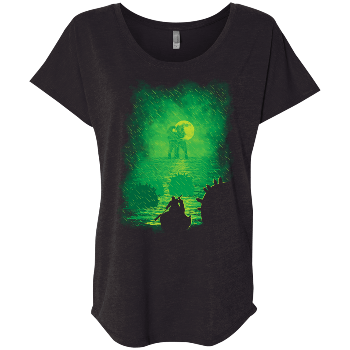 T-Shirts Vintage Black / X-Small Horrific Dream Triblend Dolman Sleeve