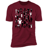 T-Shirts Cardinal / S Horror Characters Men's Premium T-Shirt
