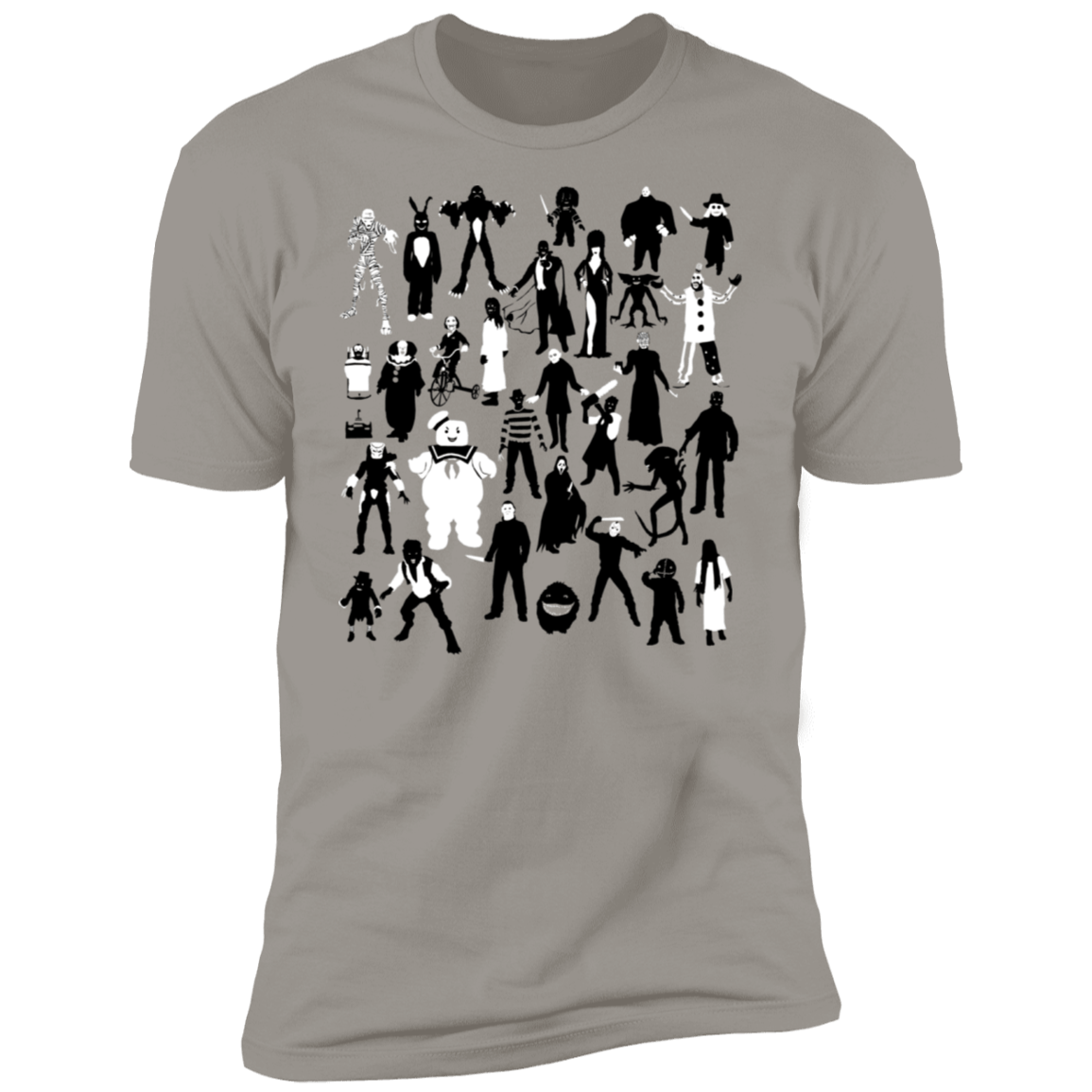 T-Shirts Light Grey / S Horror Characters Men's Premium T-Shirt