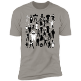 T-Shirts Light Grey / S Horror Characters Men's Premium T-Shirt