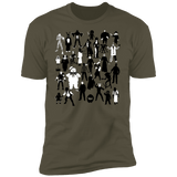 T-Shirts Military Green / S Horror Characters Men's Premium T-Shirt