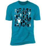 T-Shirts Turquoise / S Horror Characters Men's Premium T-Shirt