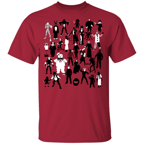 T-Shirts Cardinal / YXS Horror Characters Youth T-Shirt