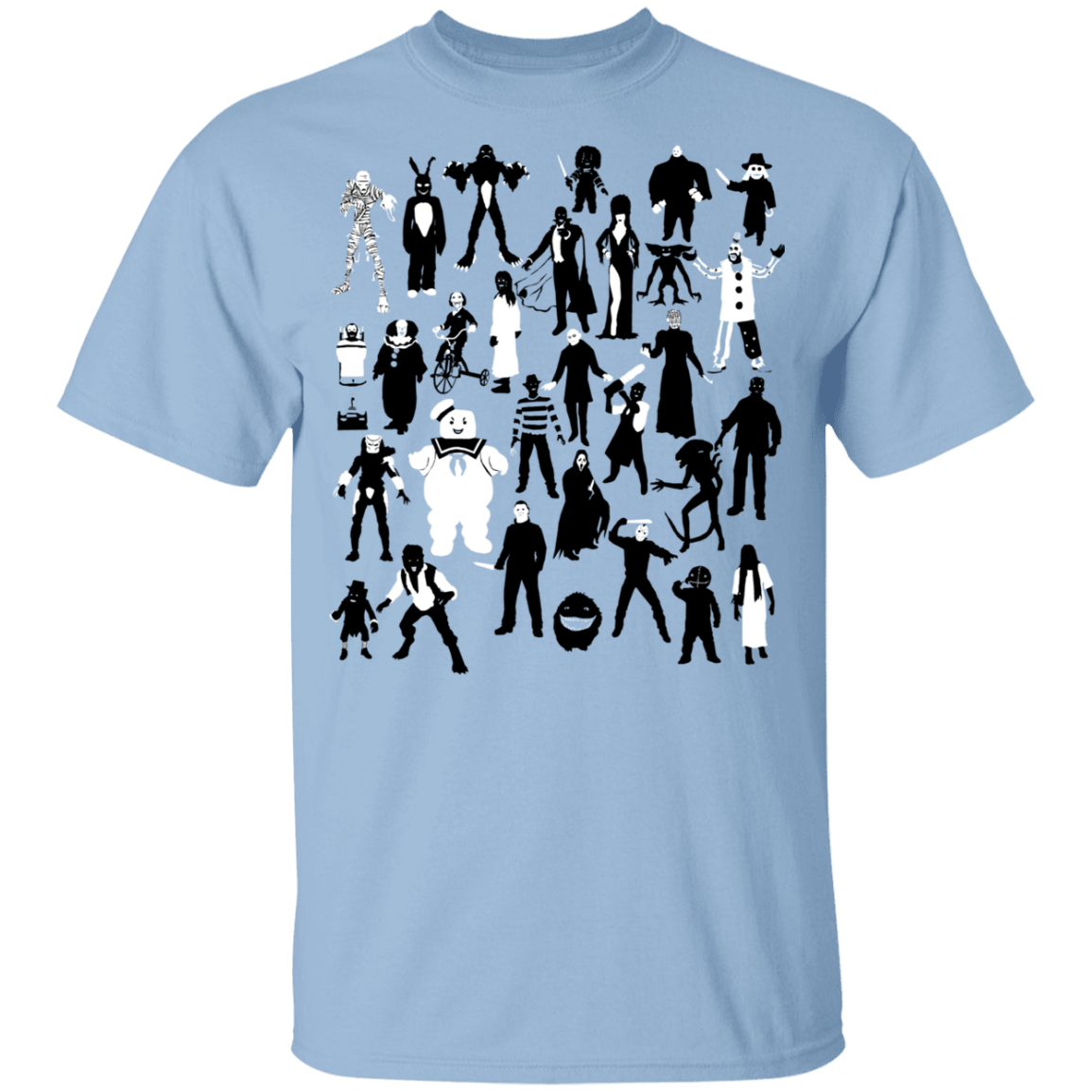 T-Shirts Light Blue / YXS Horror Characters Youth T-Shirt