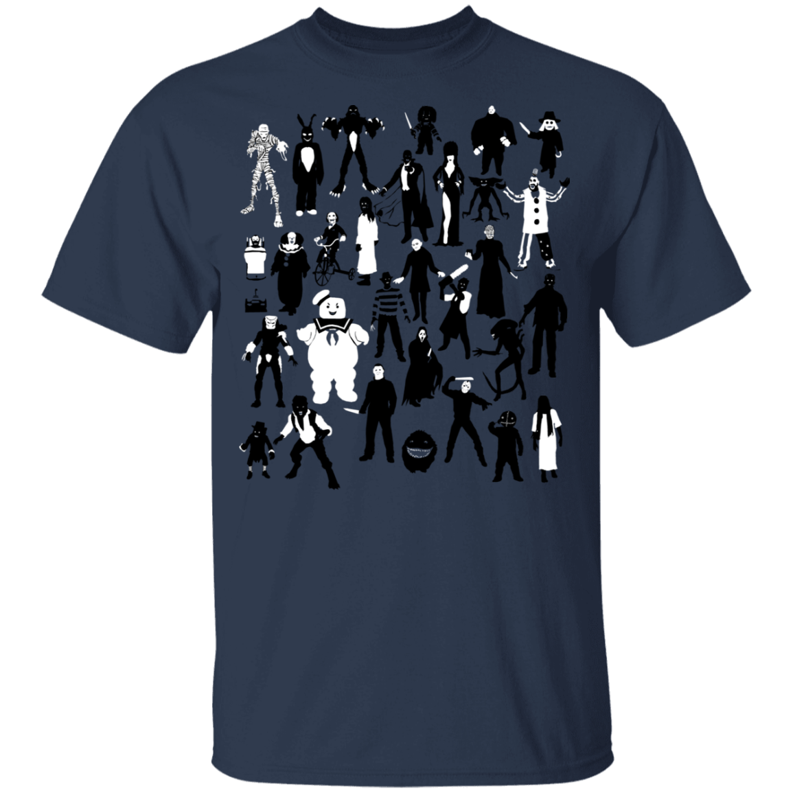 T-Shirts Navy / YXS Horror Characters Youth T-Shirt