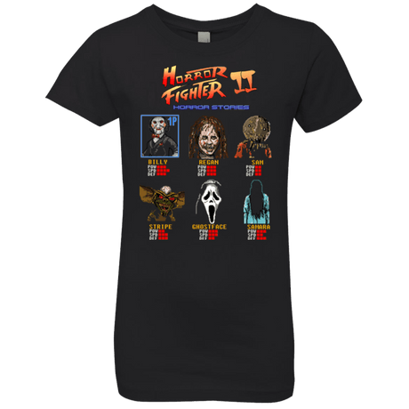 T-Shirts Black / YXS Horror Fighter 2 Girls Premium T-Shirt