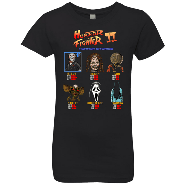 T-Shirts Black / YXS Horror Fighter 2 Girls Premium T-Shirt