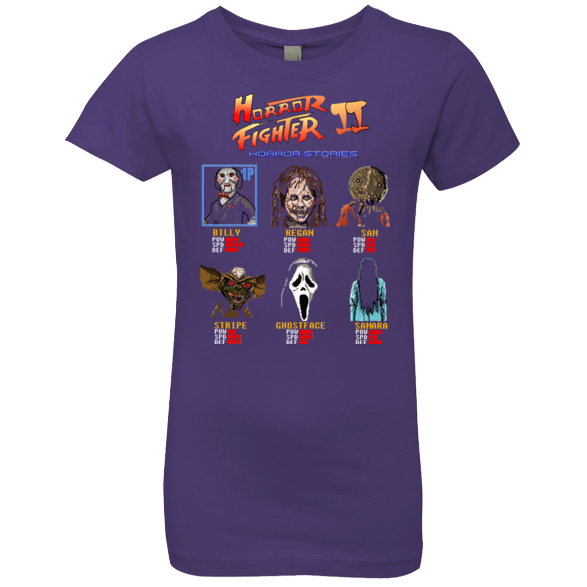 T-Shirts Purple Rush / YXS Horror Fighter 2 Girls Premium T-Shirt