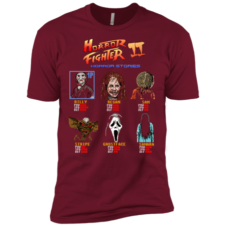 T-Shirts Cardinal / X-Small Horror Fighter 2 Men's Premium T-Shirt