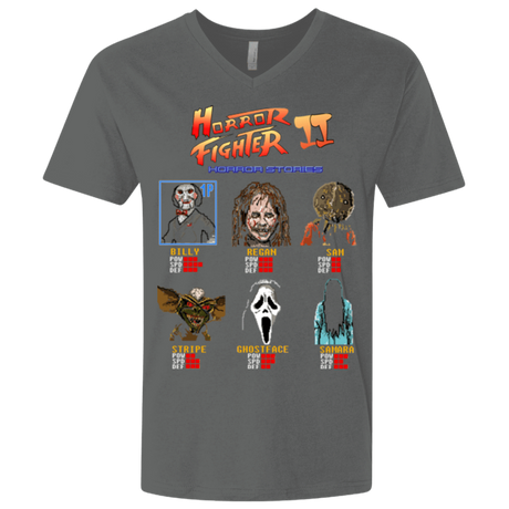 T-Shirts Heavy Metal / X-Small Horror Fighter 2 Men's Premium V-Neck