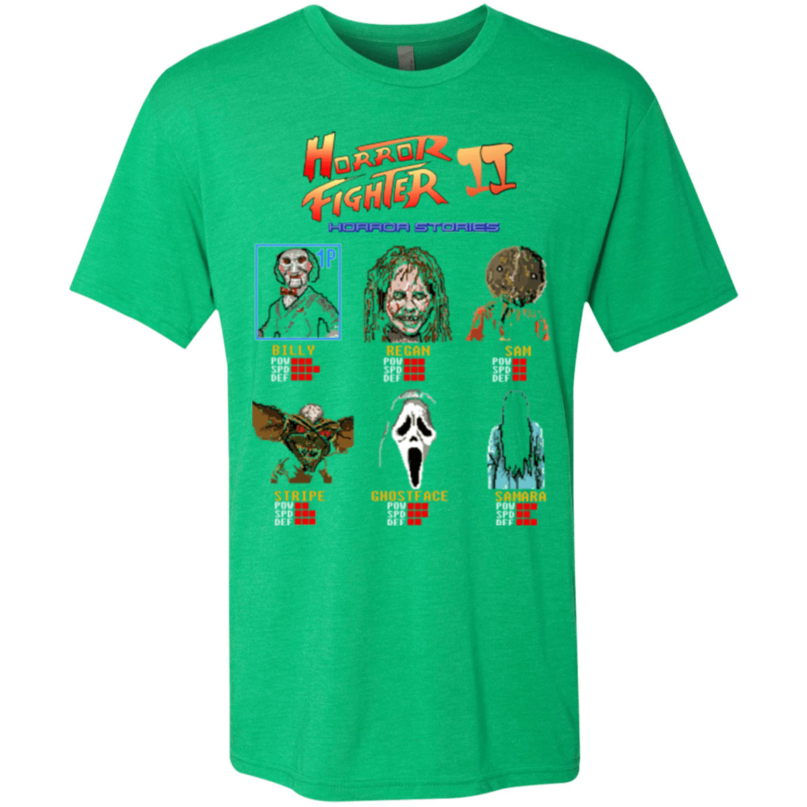 T-Shirts Envy / Small Horror Fighter 2 Men's Triblend T-Shirt