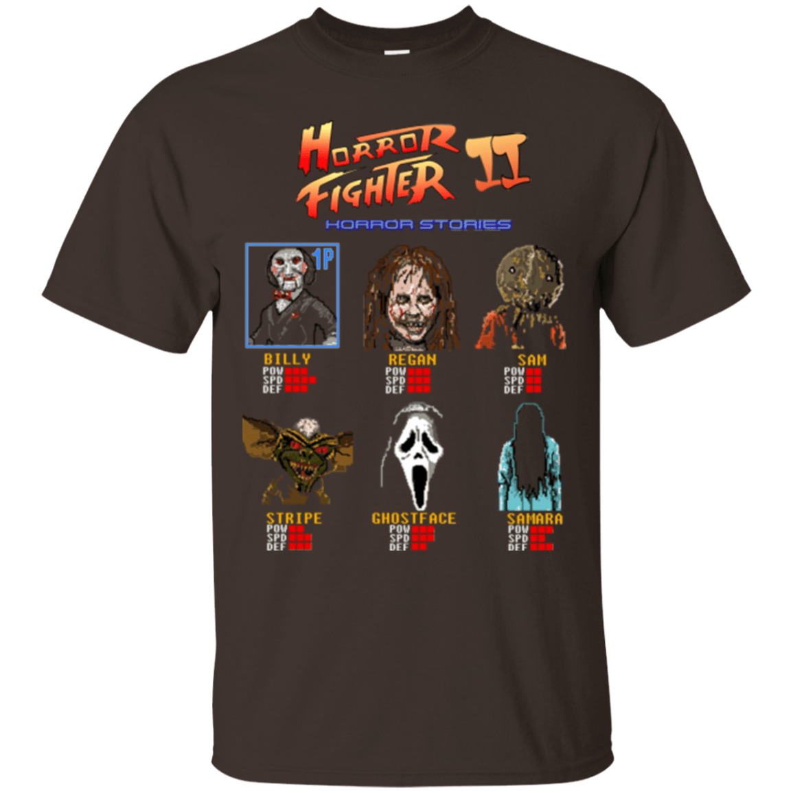 T-Shirts Dark Chocolate / Small Horror Fighter 2 T-Shirt