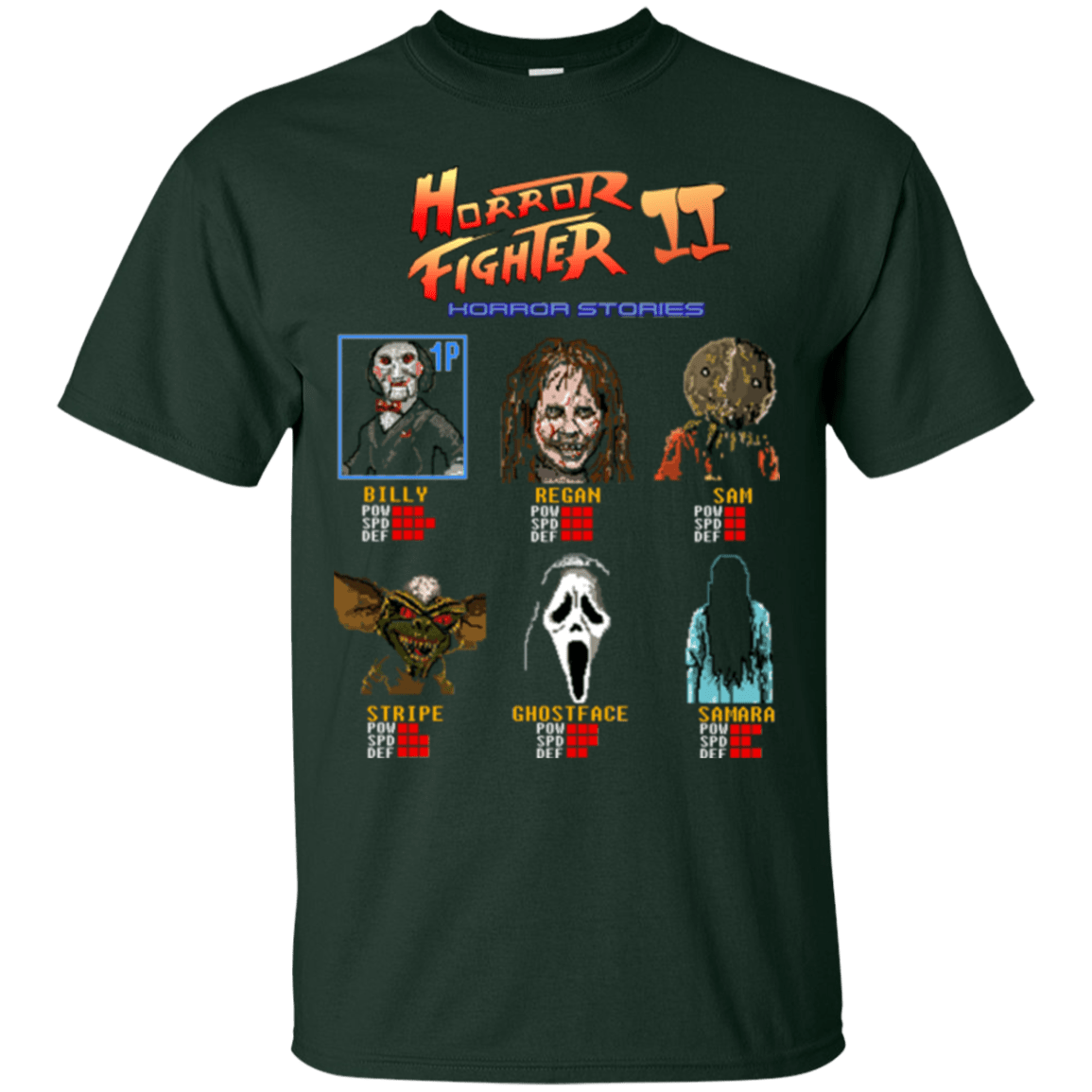 T-Shirts Forest Green / Small Horror Fighter 2 T-Shirt
