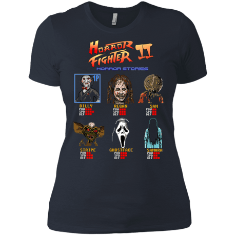 T-Shirts Indigo / X-Small Horror Fighter 2 Women's Premium T-Shirt