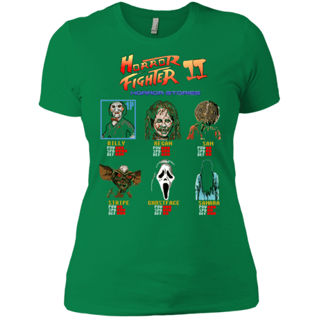 T-Shirts Kelly Green / X-Small Horror Fighter 2 Women's Premium T-Shirt