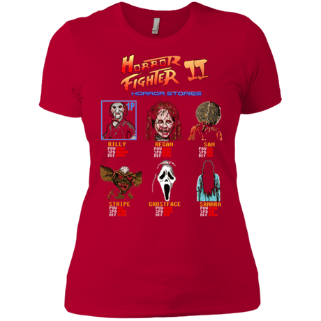 T-Shirts Red / X-Small Horror Fighter 2 Women's Premium T-Shirt