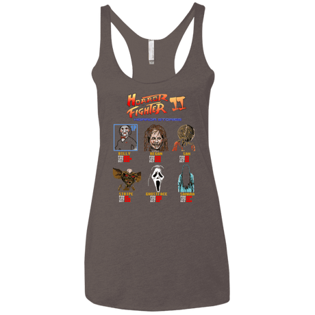 T-Shirts Macchiato / X-Small Horror Fighter 2 Women's Triblend Racerback Tank