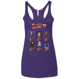 T-Shirts Purple / X-Small Horror Fighter 2 Women's Triblend Racerback Tank