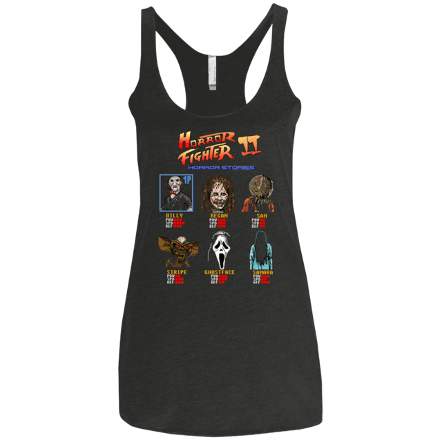 T-Shirts Vintage Black / X-Small Horror Fighter 2 Women's Triblend Racerback Tank