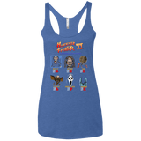 T-Shirts Vintage Royal / X-Small Horror Fighter 2 Women's Triblend Racerback Tank