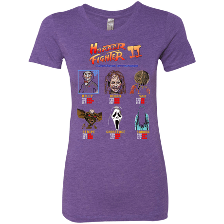 T-Shirts Purple Rush / Small Horror Fighter 2 Women's Triblend T-Shirt