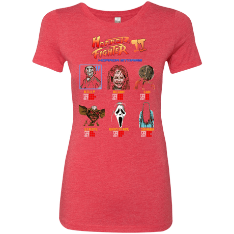 T-Shirts Vintage Red / Small Horror Fighter 2 Women's Triblend T-Shirt