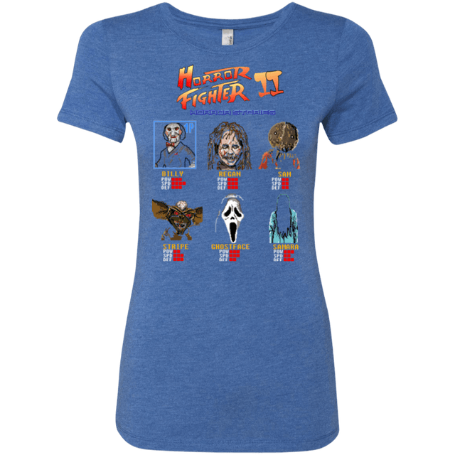 T-Shirts Vintage Royal / Small Horror Fighter 2 Women's Triblend T-Shirt