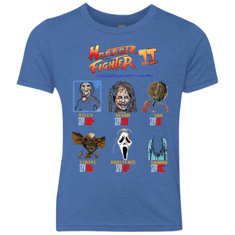 T-Shirts Vintage Royal / YXS Horror Fighter 2 Youth Triblend T-Shirt
