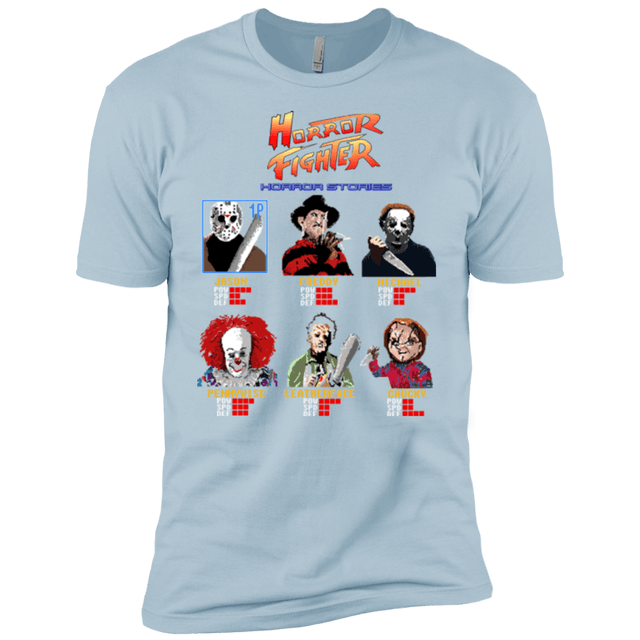 T-Shirts Light Blue / YXS Horror Fighter Boys Premium T-Shirt