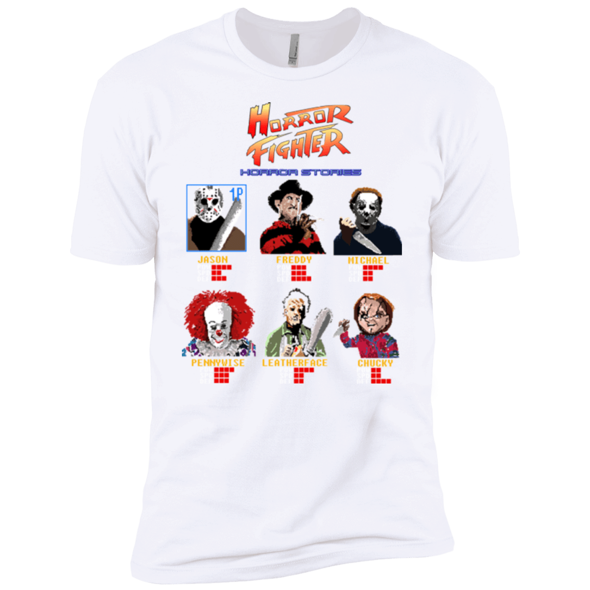 T-Shirts White / YXS Horror Fighter Boys Premium T-Shirt