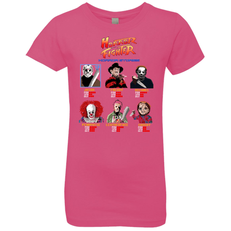T-Shirts Hot Pink / YXS Horror Fighter Girls Premium T-Shirt