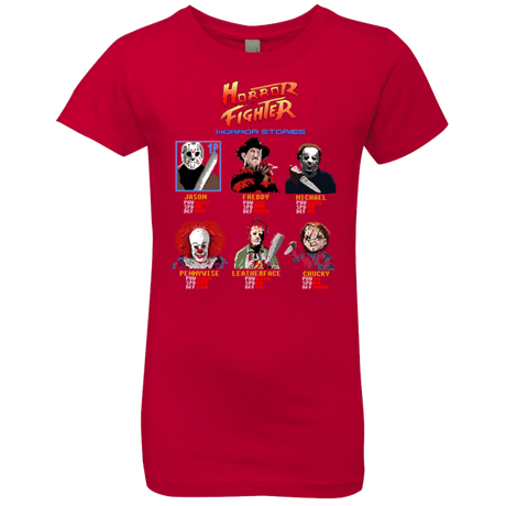 T-Shirts Red / YXS Horror Fighter Girls Premium T-Shirt